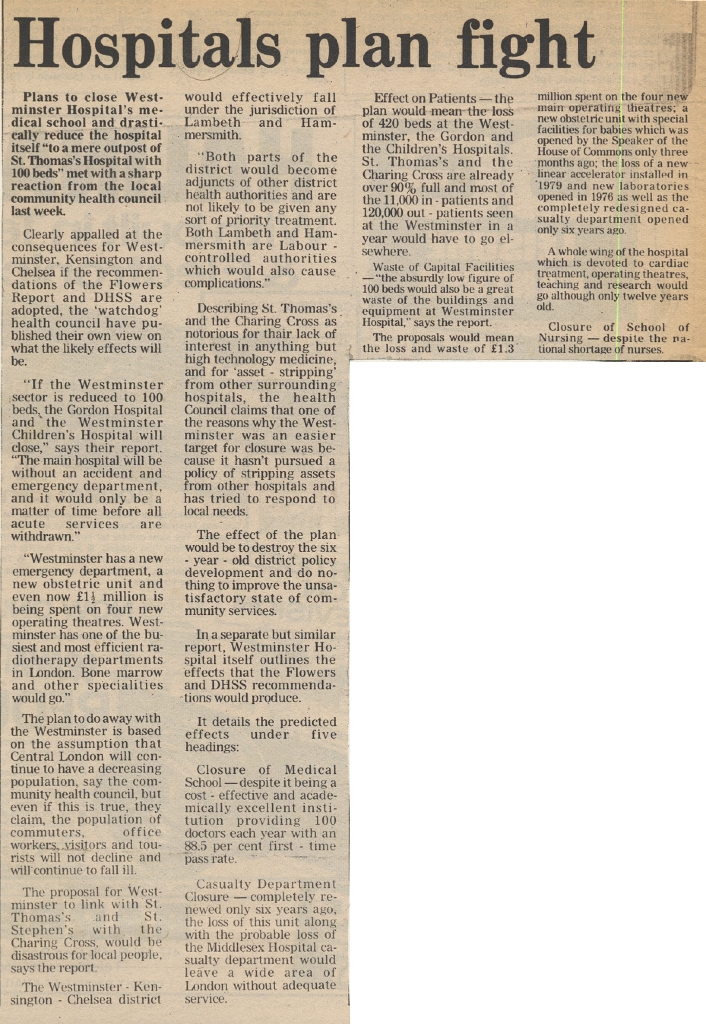 19800411 WESTMINSTER HOSPITAL MEDICAL SCHOOL THREAT CN.jpg